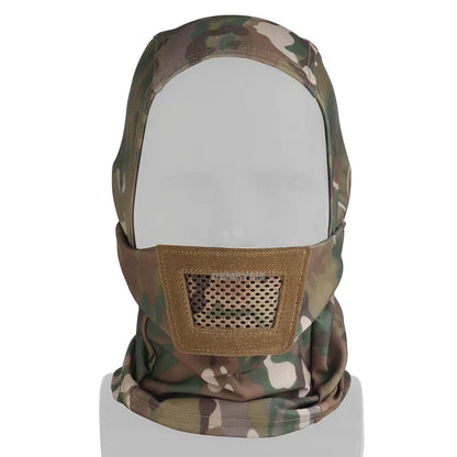 Tactical Airsoft Protection Balaclava Face Mask Steel Mesh for Hunting Sports