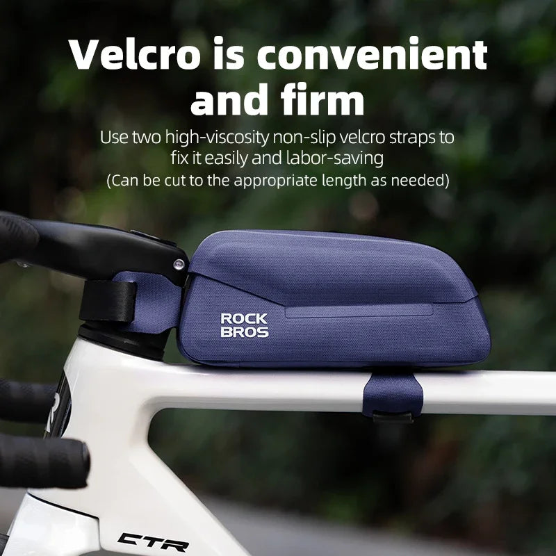 Top Tube Bag Waterproof Magnetic Bike Frame Front Cycling Storage 0.9L