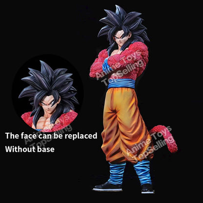 Anime Dragon Ball Super Saiyan 4 Son Goku PVC Figure Short Eye Catching Collection Model Toys Gift for Fans