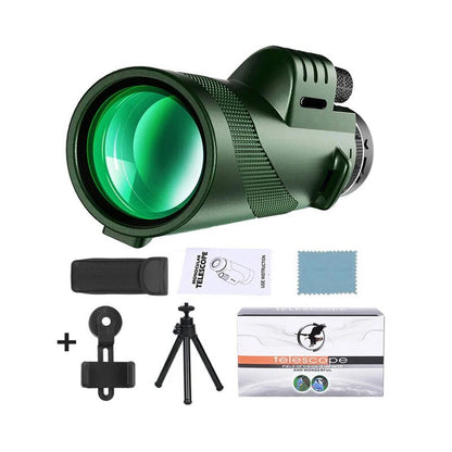 80x100 HD Zoom Telescope Long Distance Folding Outdoor Hunting Camping Travel