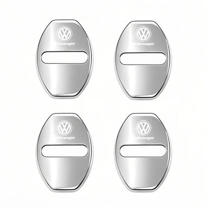 4Pcs Car Door Lock Cover Protective Buckle Sticker for VW Golf MK6