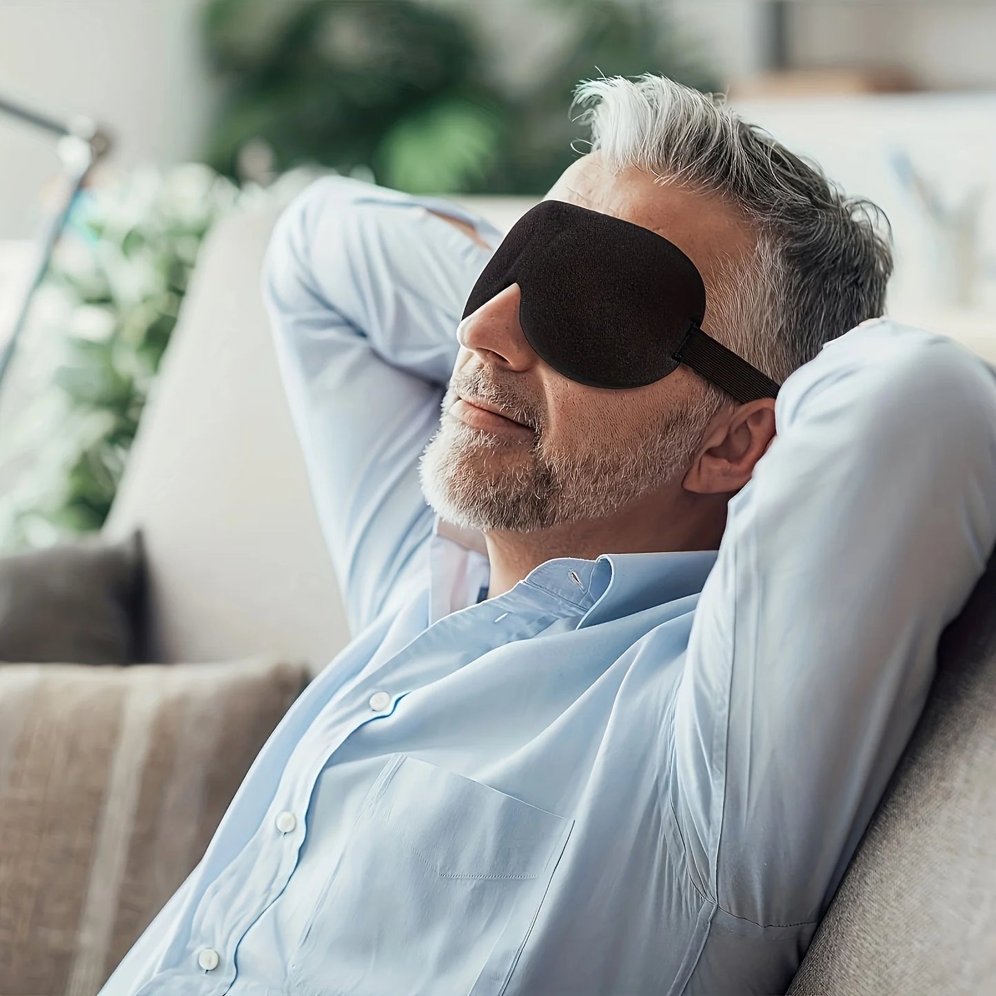 3D Light Blocking Eye Mask Comfortable Soft Padded Sleep Mask for Supine