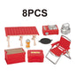 Miniature Camping Picnic Model Set Dollhouse Accessories DIY Craft