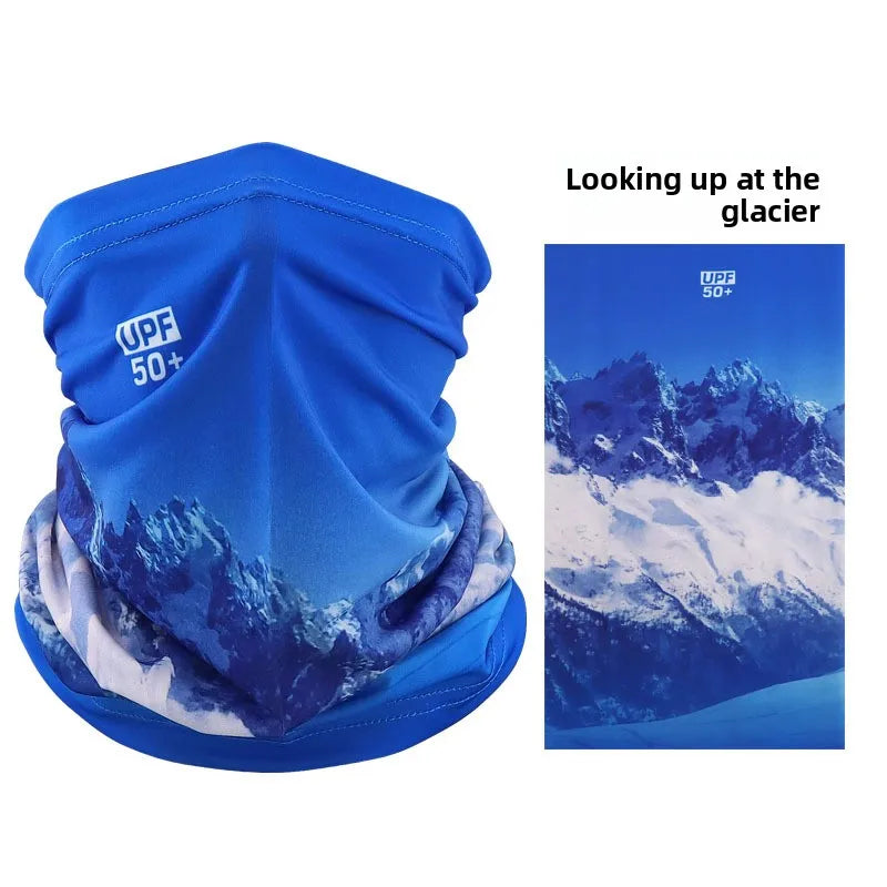 Sun Protection Mask Ice Silk Neck Gaiter Breathable Cycling Fishing Scarf