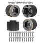 12mm Brass Wheel Weights | Hex Hub Adapter for 1/10 RC SCX10 TRX4 1.9" Rims