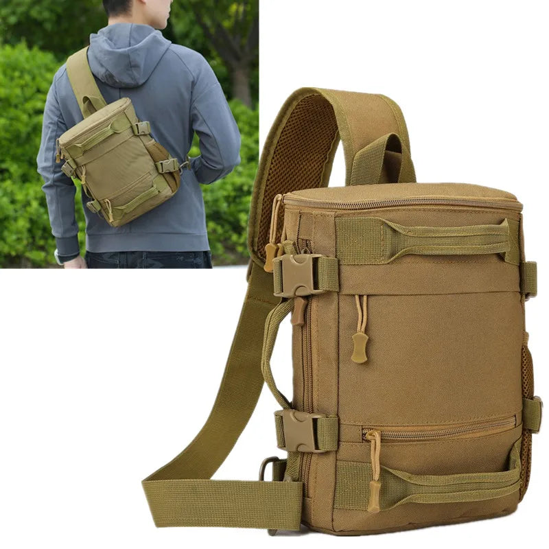 Tactical Chest Bag Outdoor Camping Hiking Sling Backpack Molle Pack