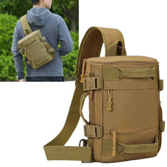 Tactical Chest Bag Outdoor Camping Hiking Sling Backpack Molle Pack