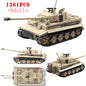 WW2 Military Tank Building Blocks Tiger Panther Churchill Brick Model Toy Set