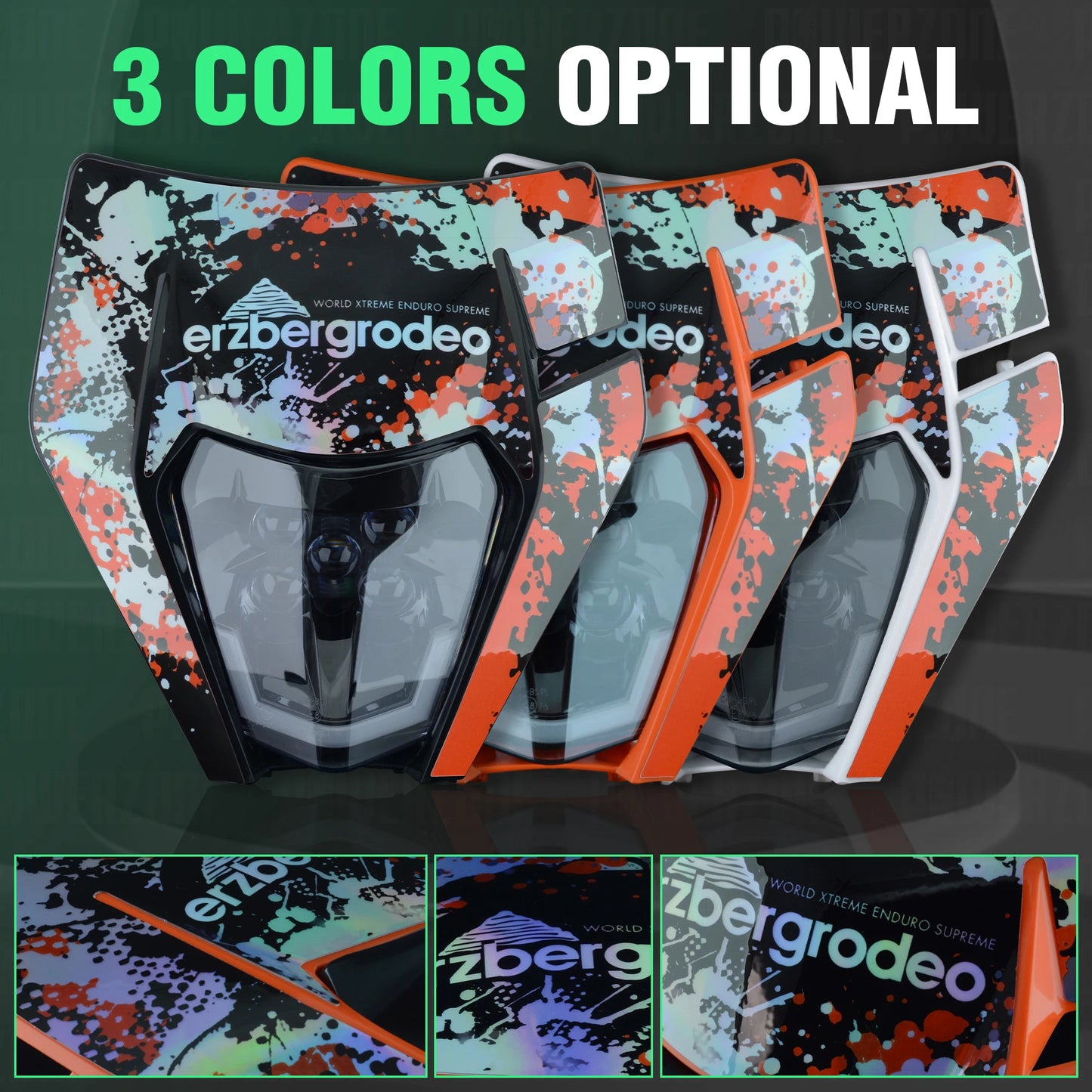 PowerZone Supermoto Headlight Fairing for KTM EXC SXF MX Enduro Dirt Bike