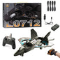 L0712 RC Plane 2.4G Remote Control Aircraft Gravity Sensing Helicopter Glider with Light EPP Foam Fighters for Boys Children-EXPROTAS