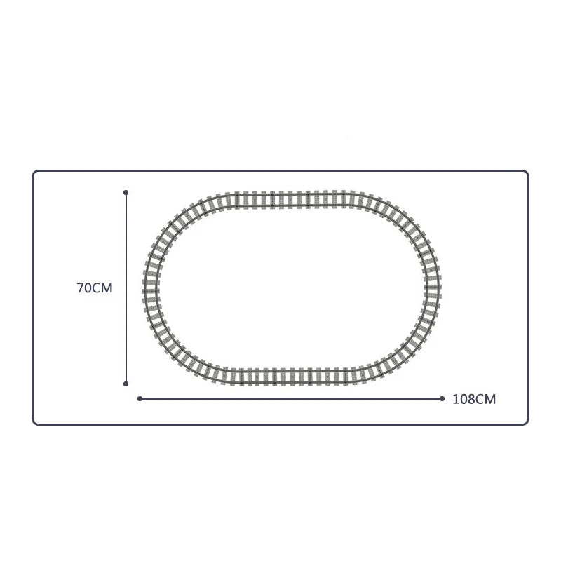 Technical City Power Train High-tech Railway Track Building Blocks Subway Vehicle Assemble Bricks Toys Gifts For Childrens Adult-EXPROTAS