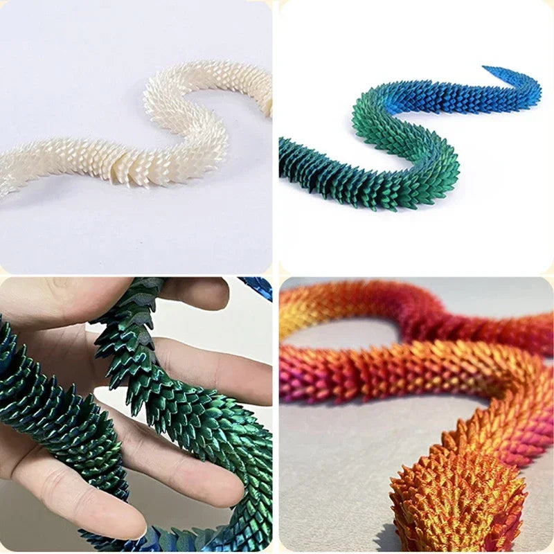 3D Printed Snake Egg Creative Decompression Mold Movable Rotatable Action Figure