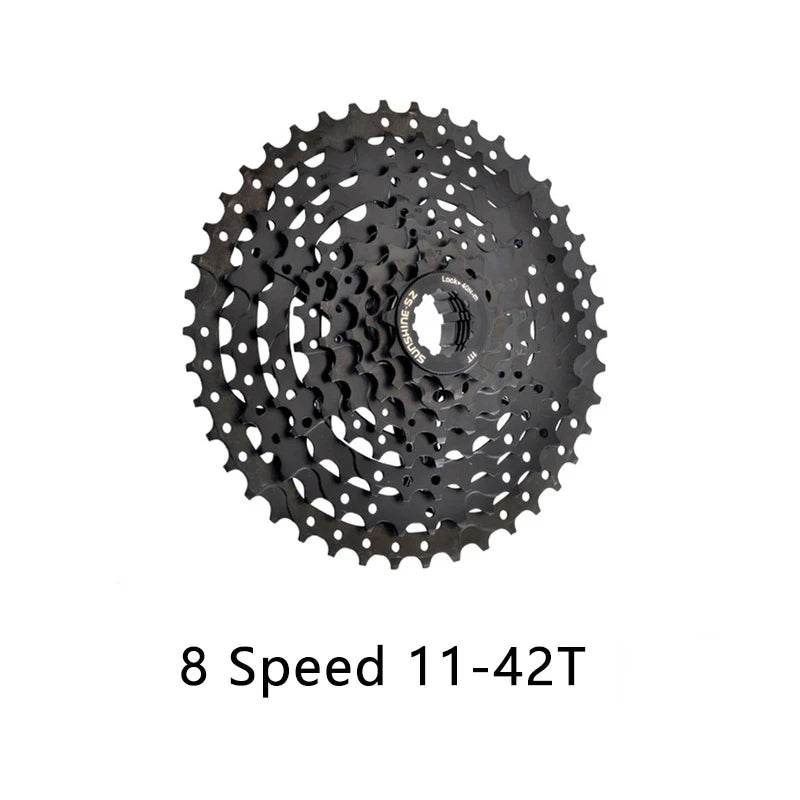 SUNSHINE 8-Speed HG Cassette 11-25T to 11-42T for HG Freehub