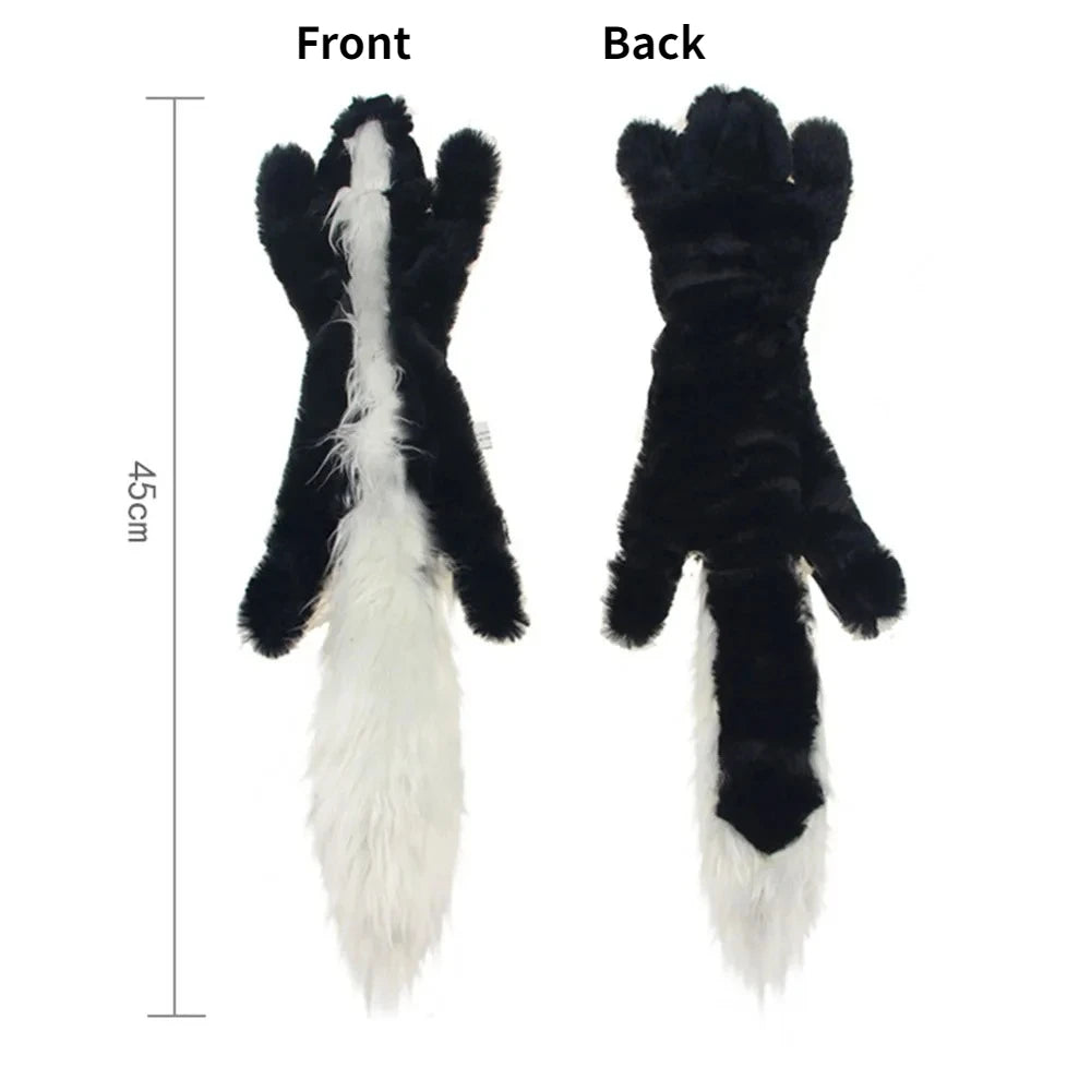 No Stuffing Dog Toy Plush Squeaky Animal Chew Toy for Pets Crinkle