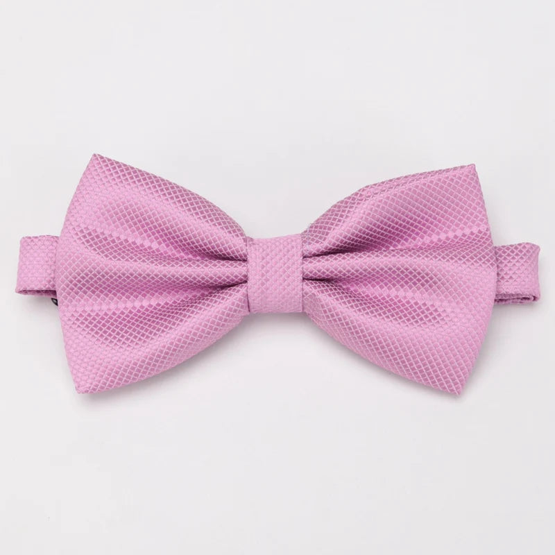 Bow Tie Solid Color Adjustable Wedding Party Ties for Men Women