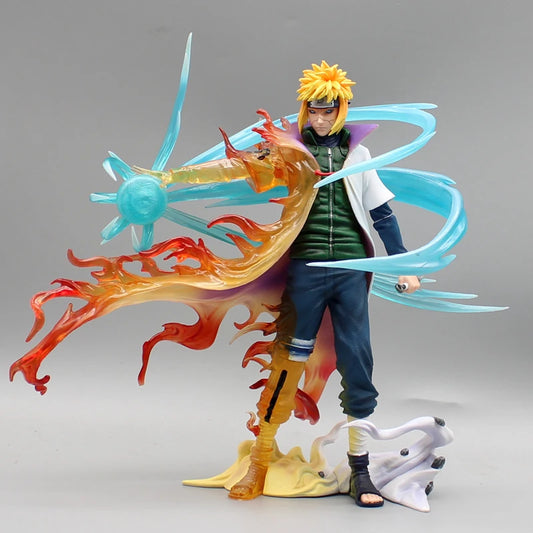 26cm Naruto Figures Namikaze Minato Anime Figures Gk Pvc Statue Action Figurine Rasengan Desk Decoration Model Kids Toys Gift-EXPROTAS