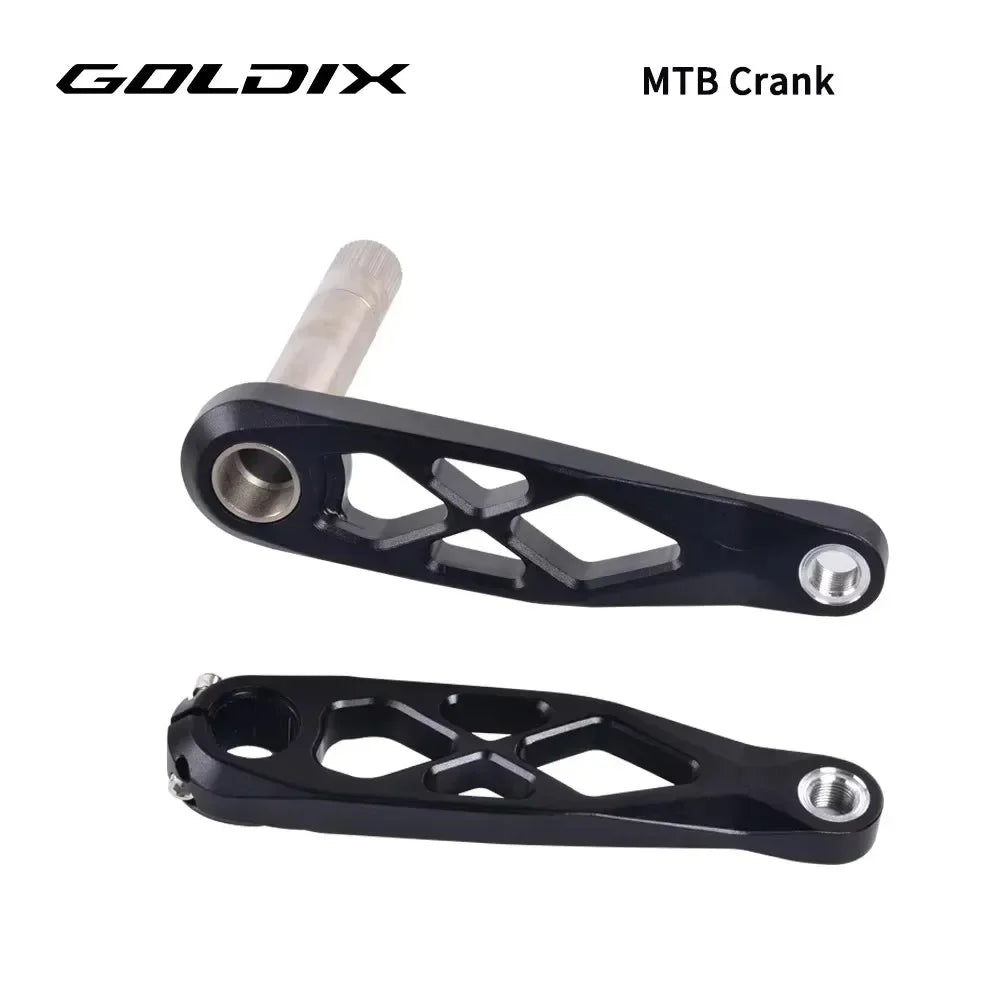 Goldix Narrow Wide Crankset 175mm MTB Square Taper Aluminum Bike Crank