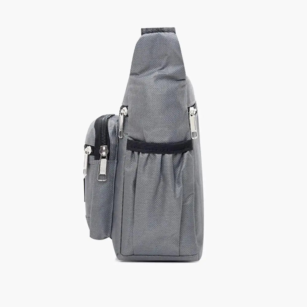 Men's Crossbody Bag Travel Sling Shoulder Handbag Multi-Pockets Storage
