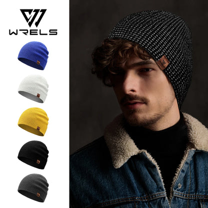 Windproof Ear Protection Beanie Hat Warm Reflective Cycling Running Cap