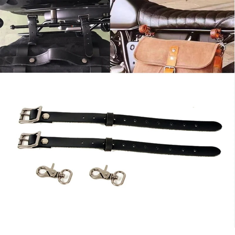 Waxed Canvas Motorcycle Saddlebag Waterproof Vintage Retro Side Bag - EXPROTAS