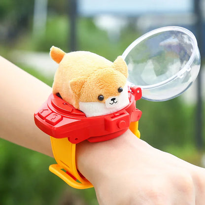 LED Lights RC Car Watch Toy Mini 2.4GHz Kids Racing Gift for Children