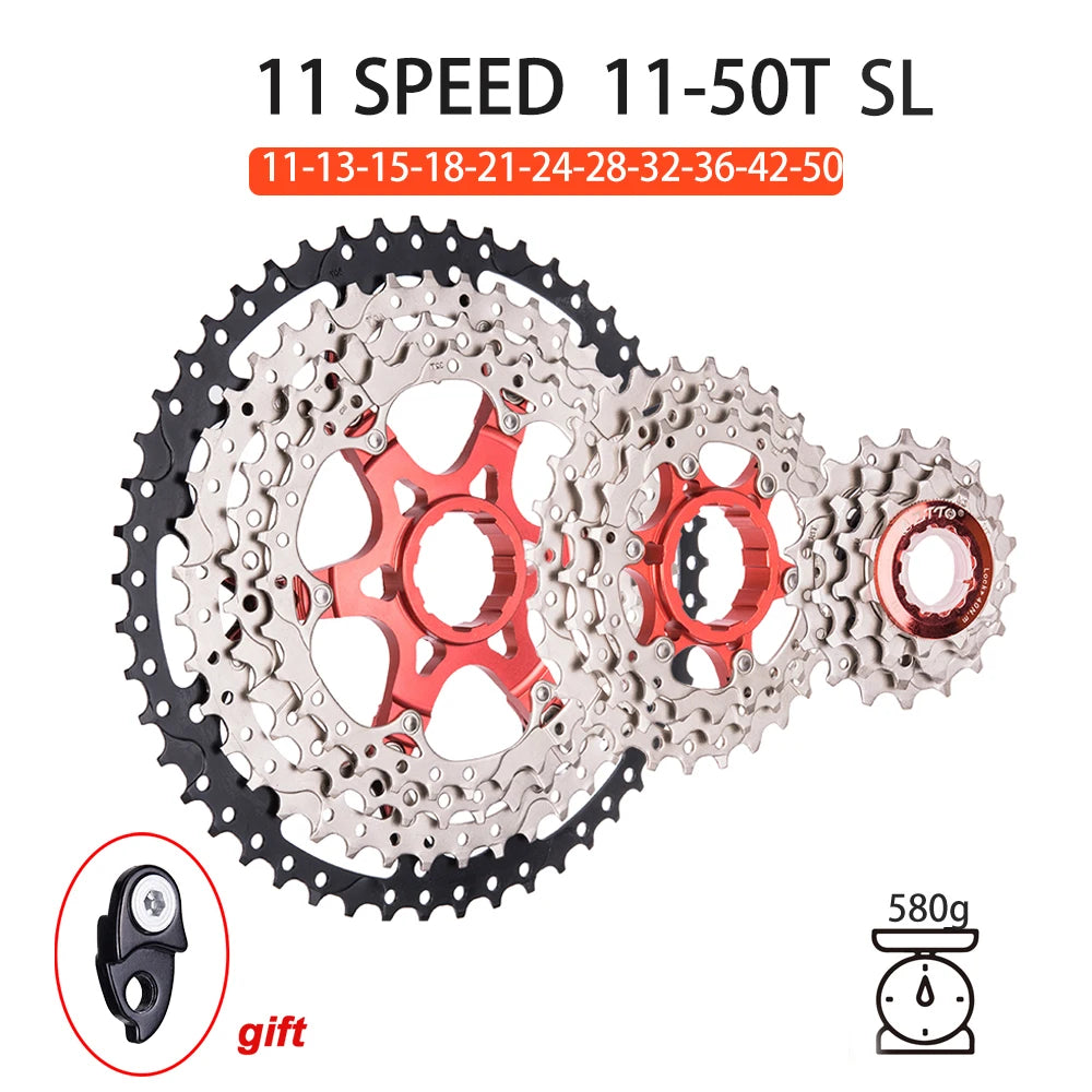 Bicycle Chain Cassette 11 Speed MTB Sprocket for Shimano 11V 11-52T