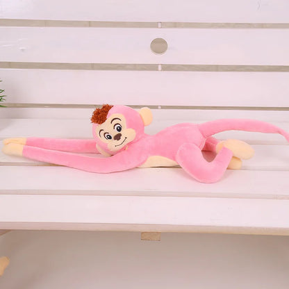 Color Long Arm Plush Monkey Doll Hanging Decorative Toy for Kids