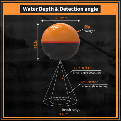 Wireless Fish Finder 100M Wifi Echo Sounder for Lake Sea Fishing