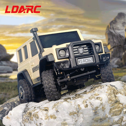 LDARC X43 1/43 MINI RC Electric Remote Control Model Car Desktop Crawler RTR 4WD Adult Children's Toys-EXPROTAS