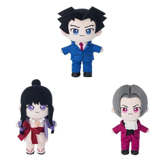 25cm Ace Attorney Plush Doll Phoenix Wright Miles Edgeworth Soft Toy
