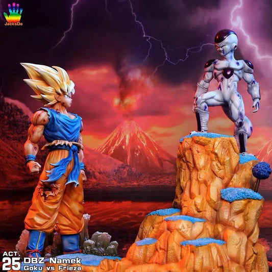 Dragon Ball Z Figure Super Saiyan Son Goku Vs Frieza Anime Figure Gk Figurine Pvc Statue Model Doll Collectible Ornament Toys-EXPROTAS