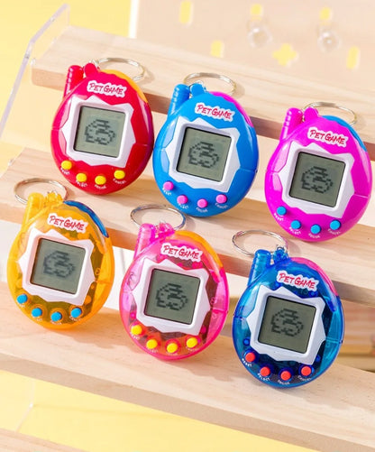 Tamagotchi Electronic Pet Keychain Game Console for Kids - Purple Version
