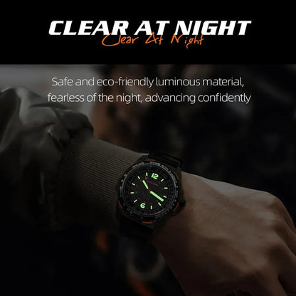 North Edge Solar Watch for Men 50M Waterproof Sport Silicone Strap