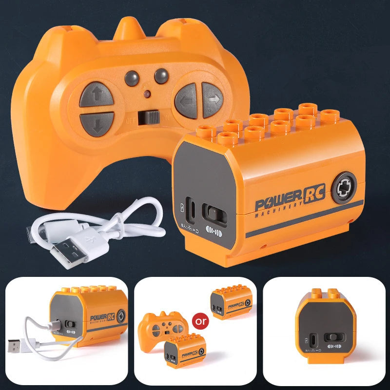 Building Block Power Motor 9656 RC Drive Compatible Technic Toy Models