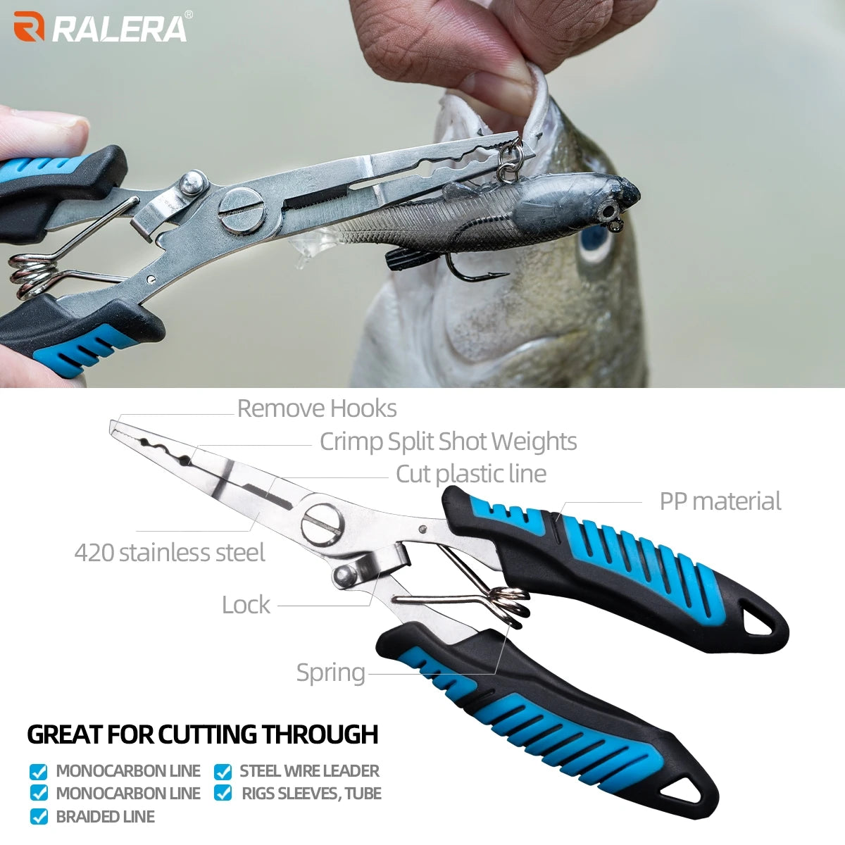 Fishing Pliers Hook Remover Set for Anglers Easy Handling Tools