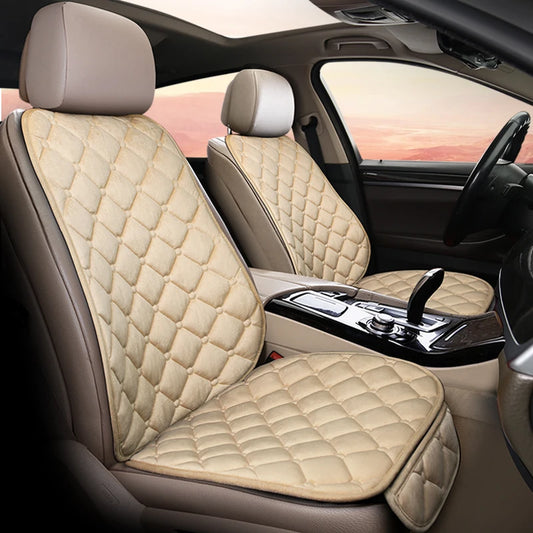 Car Seat Cover Front/Rear Velvet/fur Seat Cushion Protector Pad Black/Red/Beige/Grey/Coffee/Brown For Renault Kadjar F3 X45-EXPROTAS