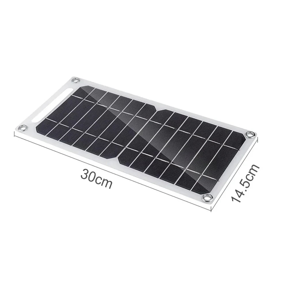 35W Portable Solar Panel 5V USB Charger for Phone Power Bank Camping RV