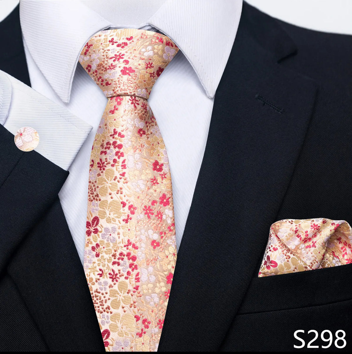 EXPROTAS Tie Pocket Square 8cm Wedding Formal Men’s Accessories
