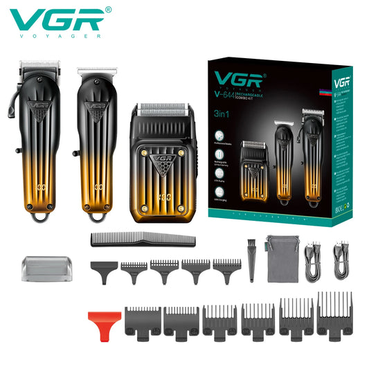 VGR Electric Shaver Beard Trimmer Professional Cordless Hair Clipper 644