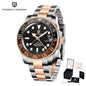 PAGANI Design PD-1662 Men’s Automatic Watch Stainless Steel Ceramic Bezel Waterproof
