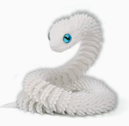 Flexible 3D Printed Snake Toy 60cm Multicolor PLA Fun