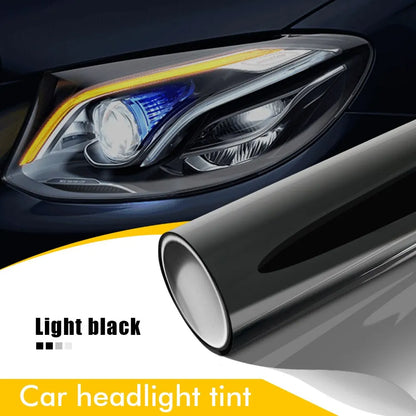 50x200cm Car Headlight Tint Film Black Smoke Vinyl Wrap Waterproof Sticker
