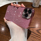 Square Glitter Plating Case for iPhone 11-16 Pro Max Mini XR XS Clear Cover