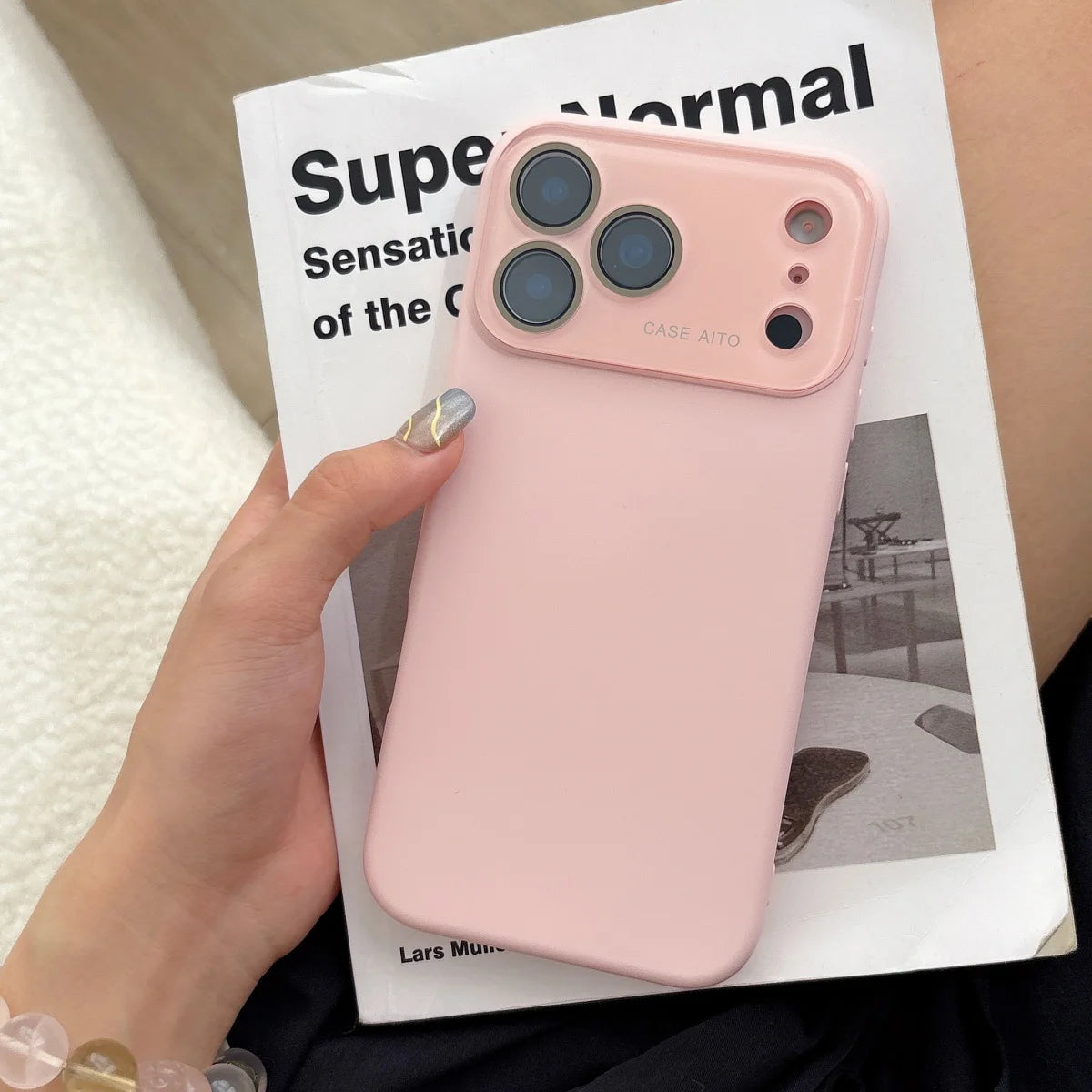 Liquid Silicone MagSafe Case for iPhone 12-17 Air Pro Max Glass Window Cover