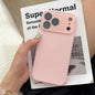 Liquid Silicone MagSafe Case for iPhone 12-17 Air Pro Max Glass Window Cover