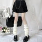 72cm Knitted Leg Warmers Y2K Warm Foot Cover Winter Socks Women Cuffs