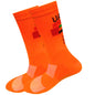 White UAE Cycling Socks FDJ Team Mesh Compression Non-Slip MTB Running