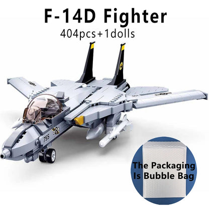 F/A-18E Fighter Jet Building Blocks Modern Military Aircraft Brick Toy Set