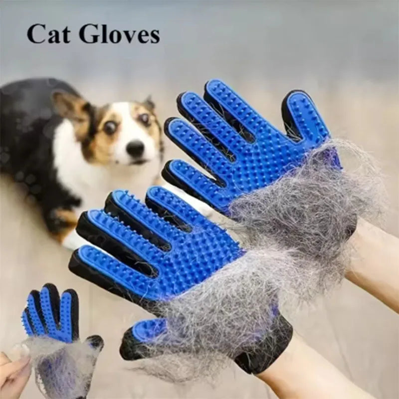 Pet Grooming Glove Deshedding Hair Remover Massage Brush for Dog Cat