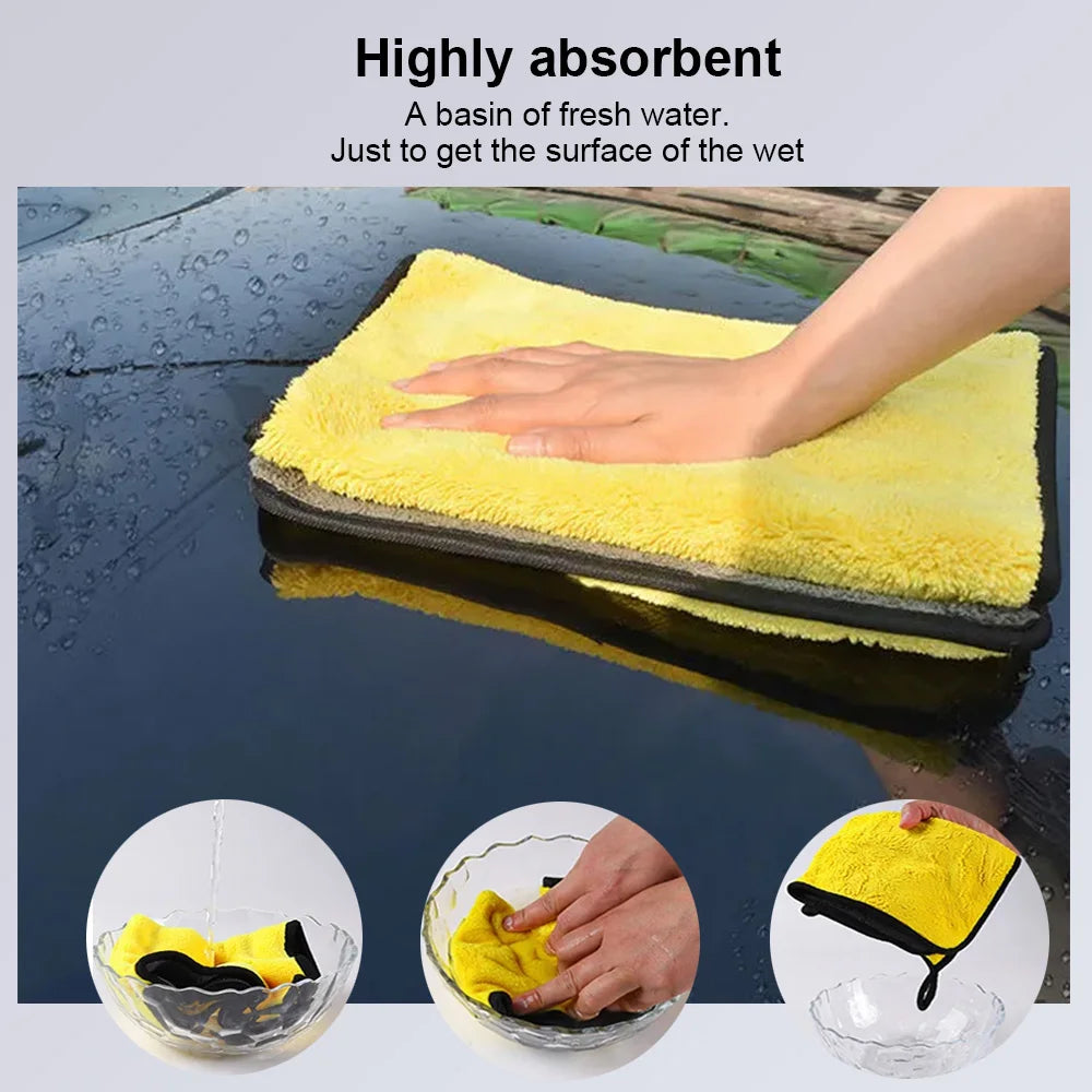 Car Wash Microfiber Towel 30x30/60CM Cleaning Drying Cloth Detailing Care